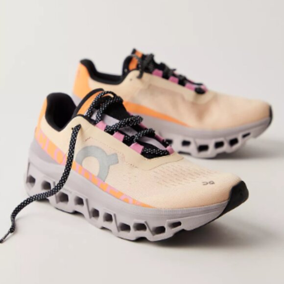 On Running Shoes - On Cloudmonster Sneakers-Color: Blonde / Fade